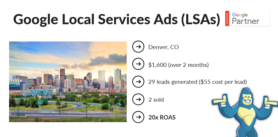 Google Local Service Ads Denver 2022 Case Study