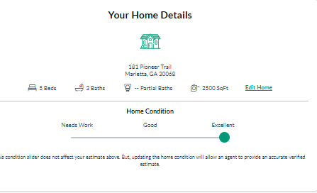 Home Evaluation Update Property Details