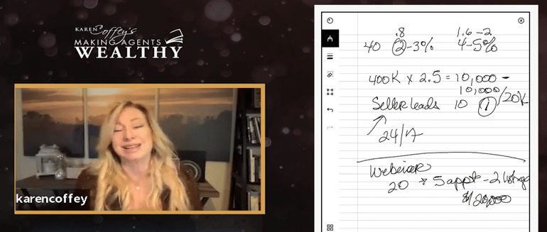 Real Estate Lead Generation and Conversion Webinar Tips Karen Coffey