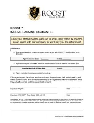Roost Income Earning Guarantee