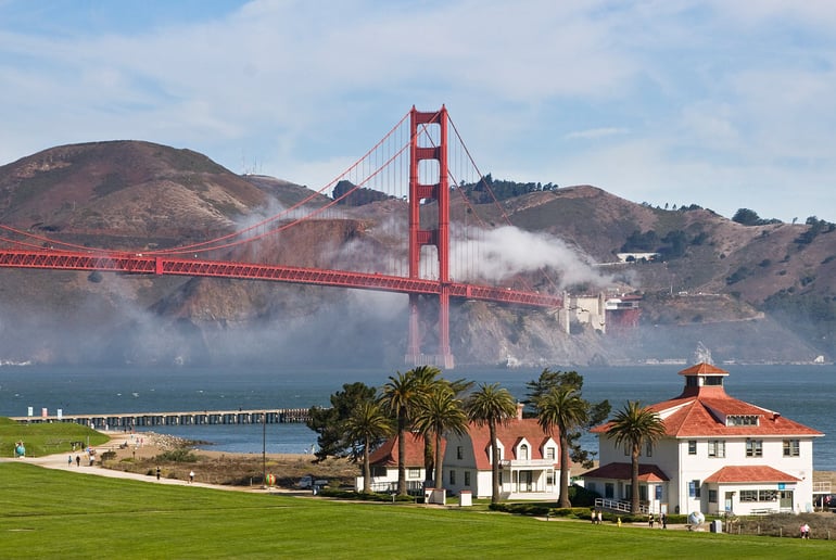 San Francisco google Real Estate Lead Cost Q4 2023 GGBridge_Old_Coast_Guard_Station
