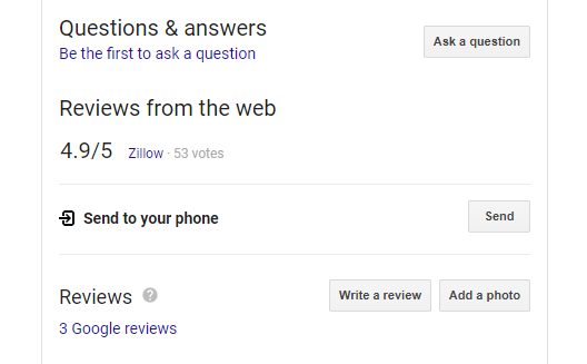 Write a Review Link - after Googling your business name