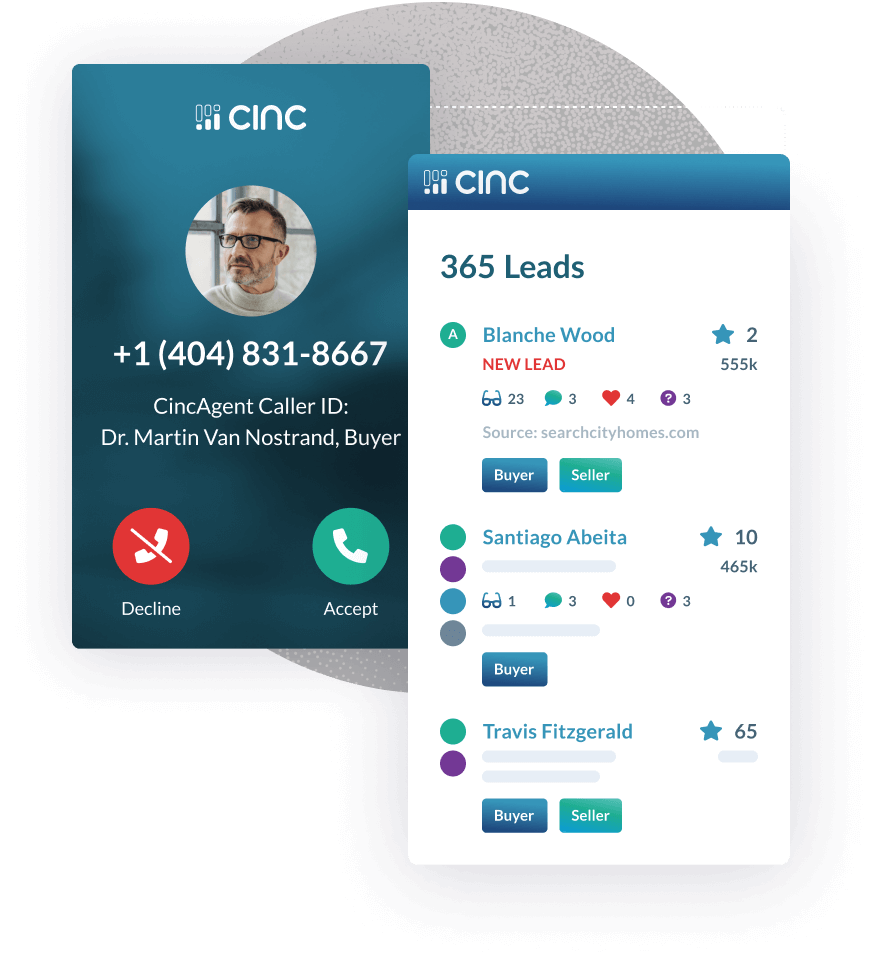 CINC-real-estate-lead-generation-mobile-dashboard