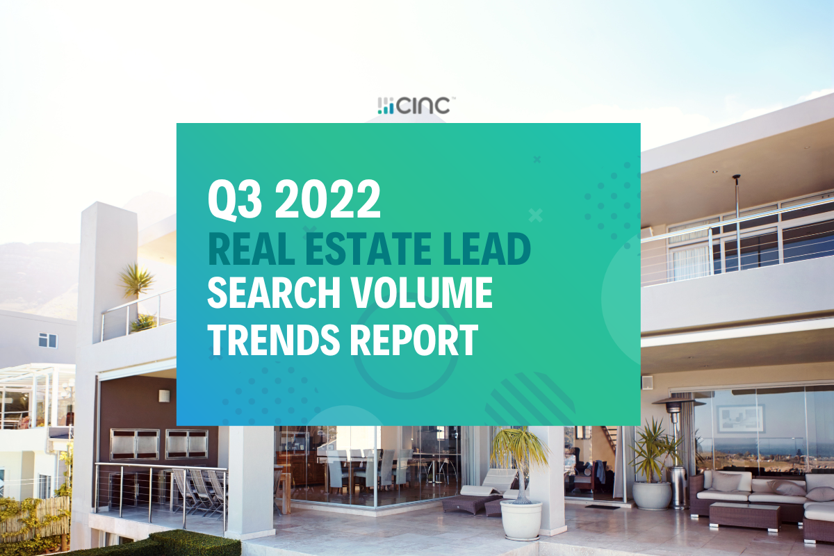 Real Estate Lead Search Volume Trends Report [Q3 2022 Update]
